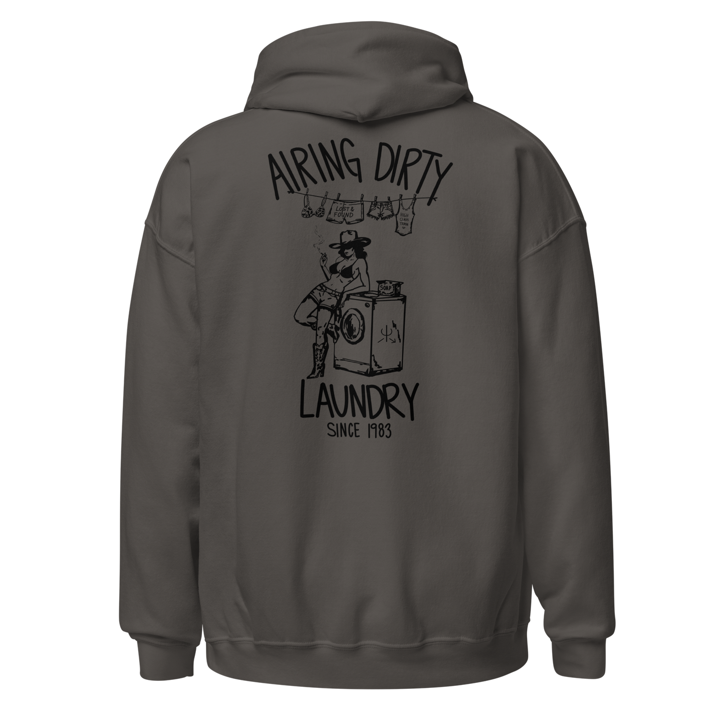 Airing Dirty Laundry Hoodie- Black