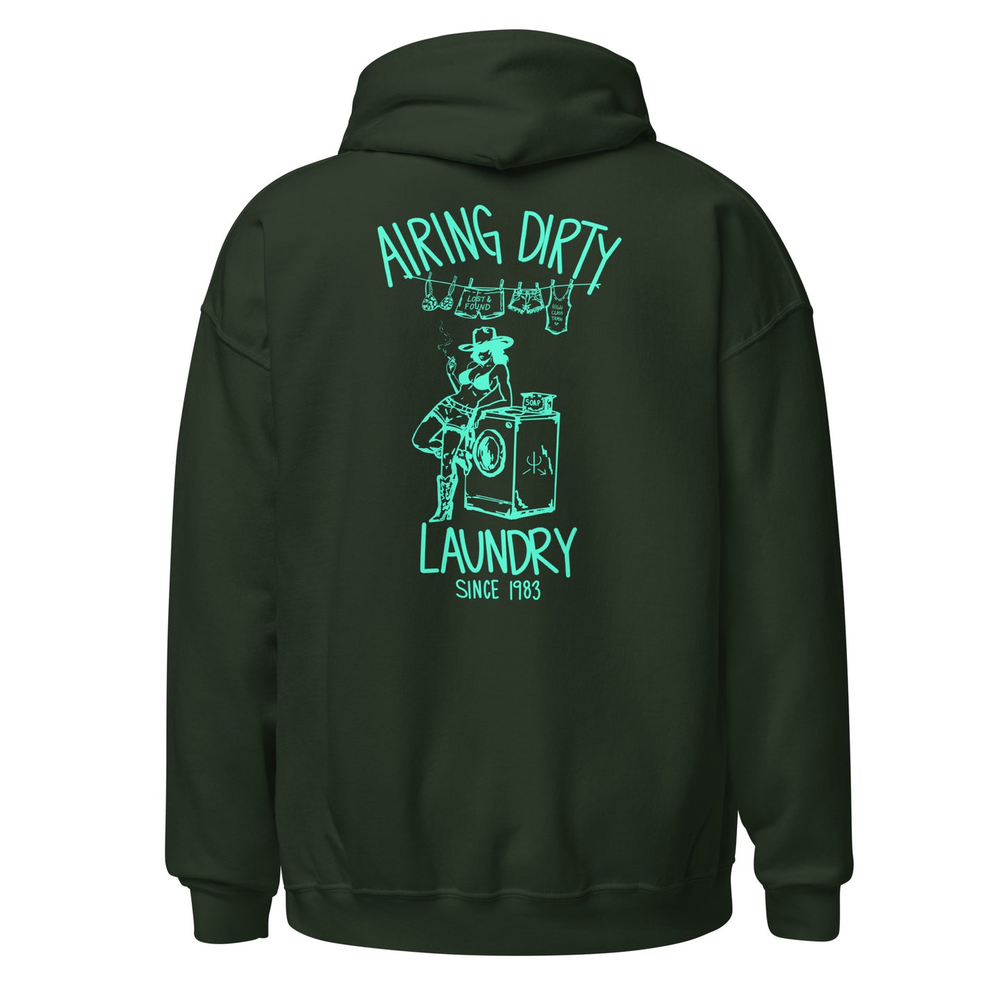 Airing Dirty Laundry Hoodie- Mint