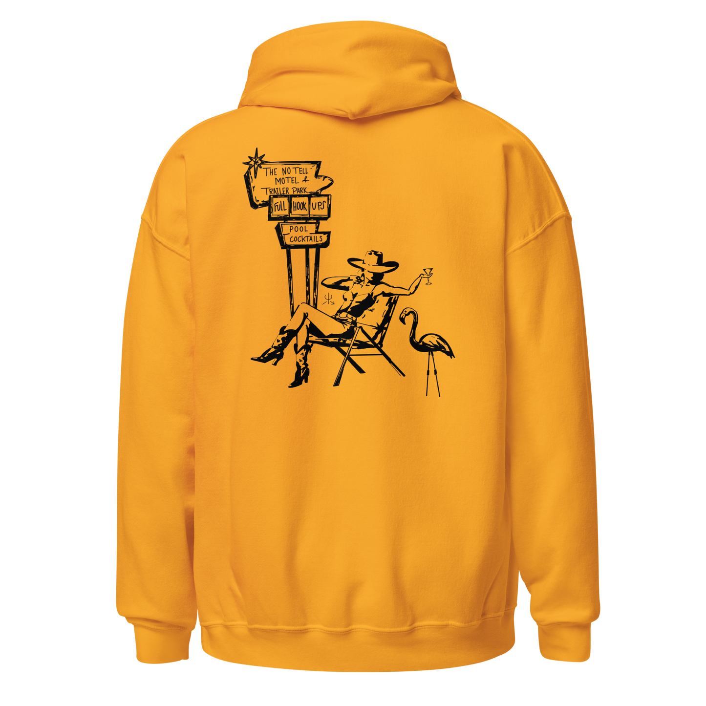 No Tell Motel & Trailer Park Hoodie- Black