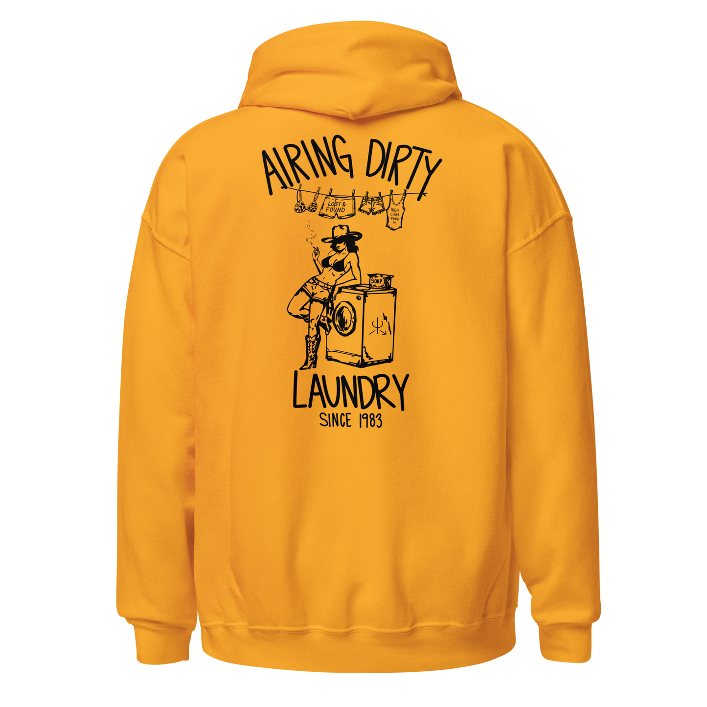 Airing Dirty Laundry Hoodie- Black