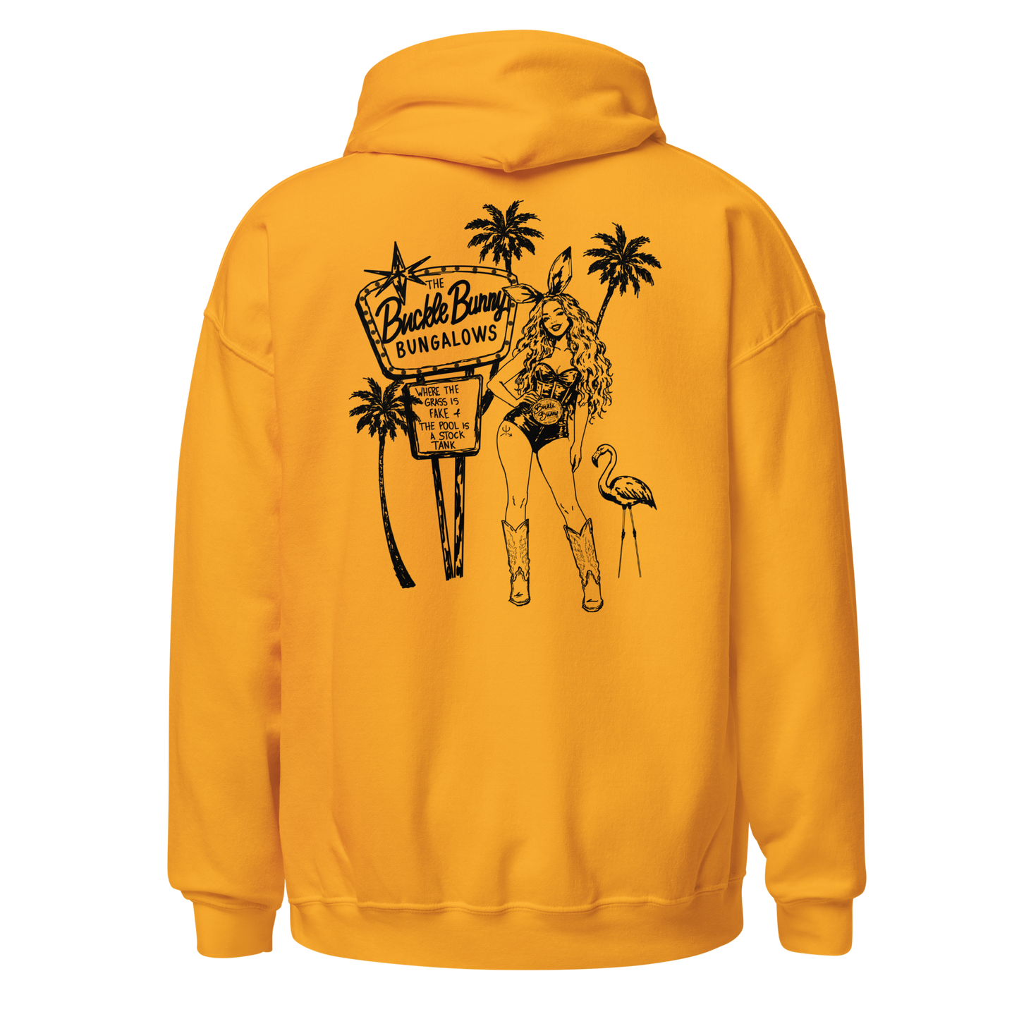 Buckle Bunny Bungalows Hoodie- Black