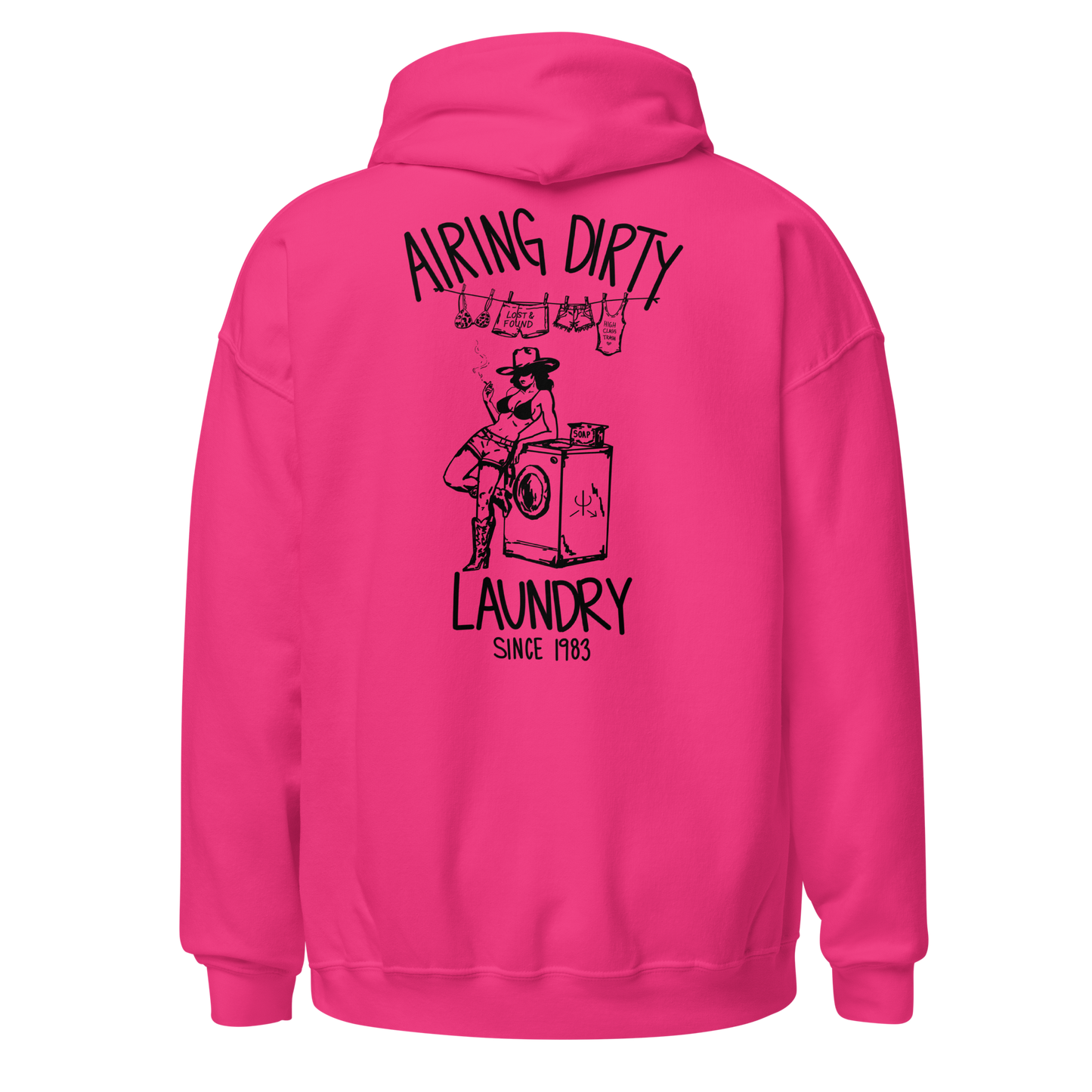 Airing Dirty Laundry Hoodie- Black