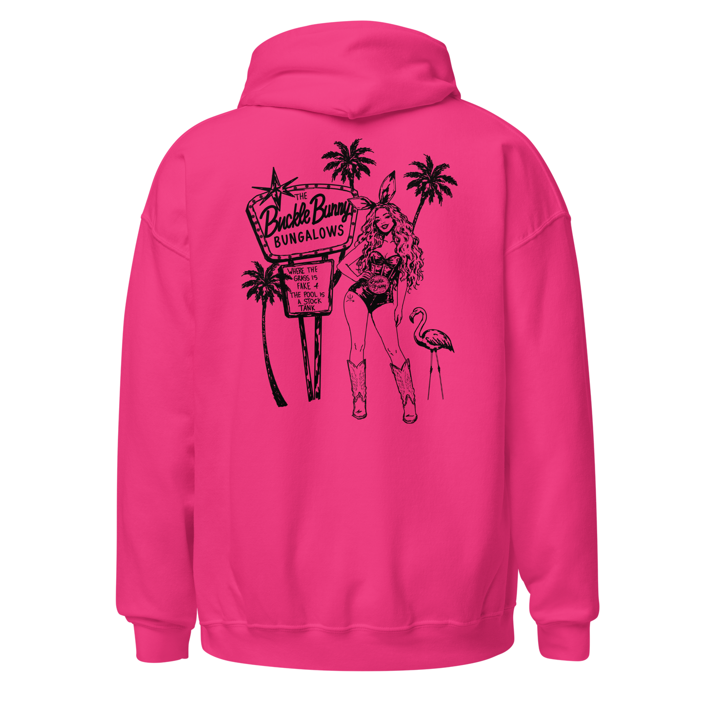 Buckle Bunny Bungalows Hoodie- Black