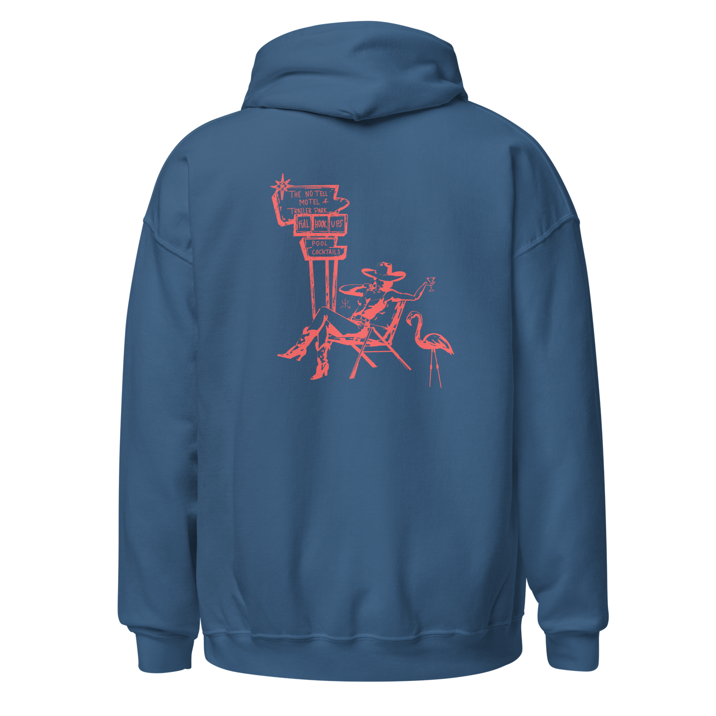 No Tell Motel & Trailer Park Hoodie- Pink