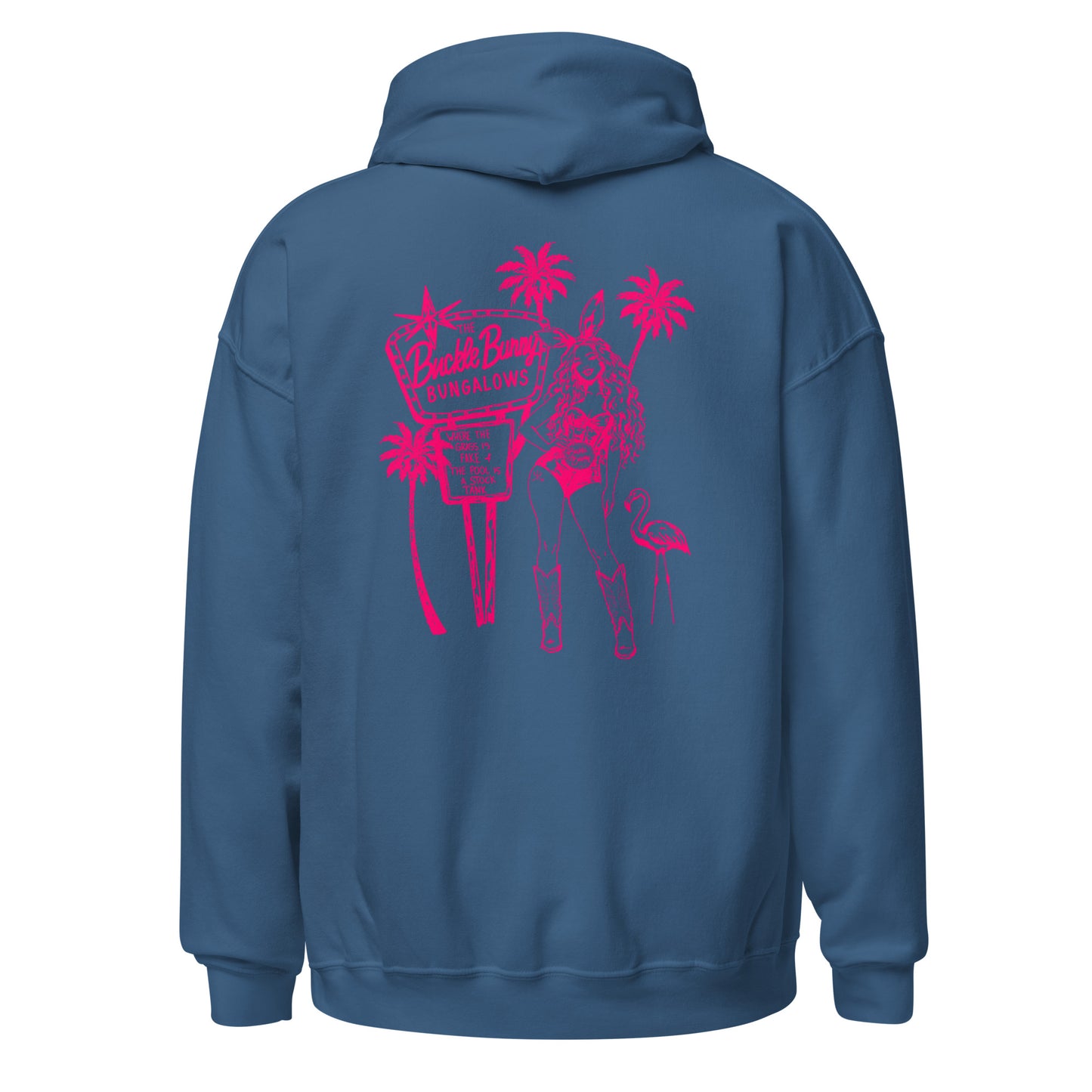 Buckle Bunny Bungalows Hoodie- Pink