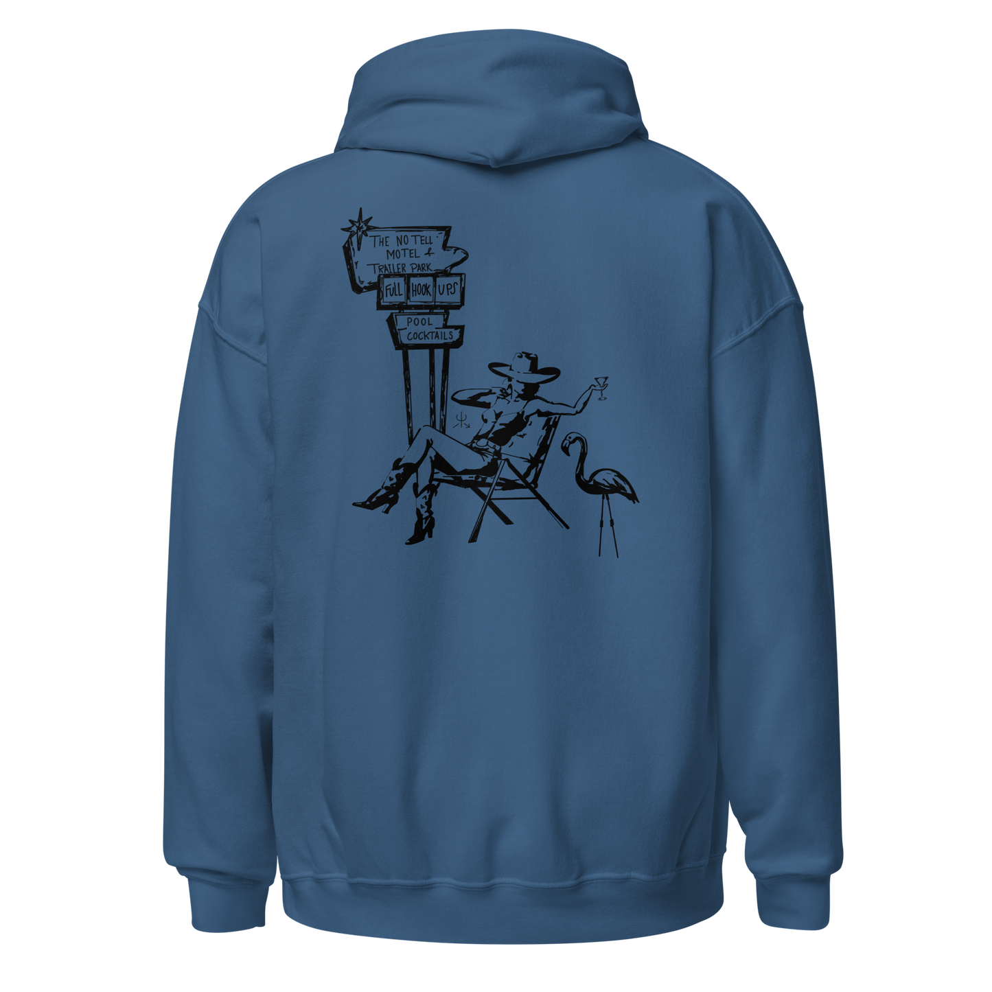 No Tell Motel & Trailer Park Hoodie- Black