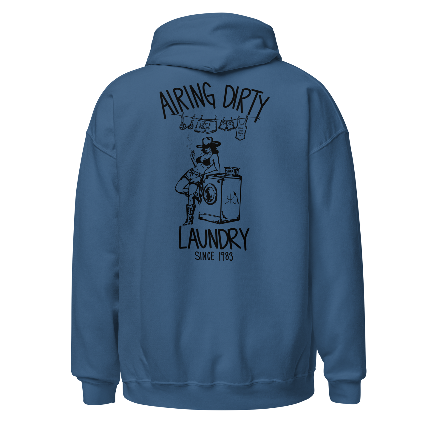 Airing Dirty Laundry Hoodie- Black