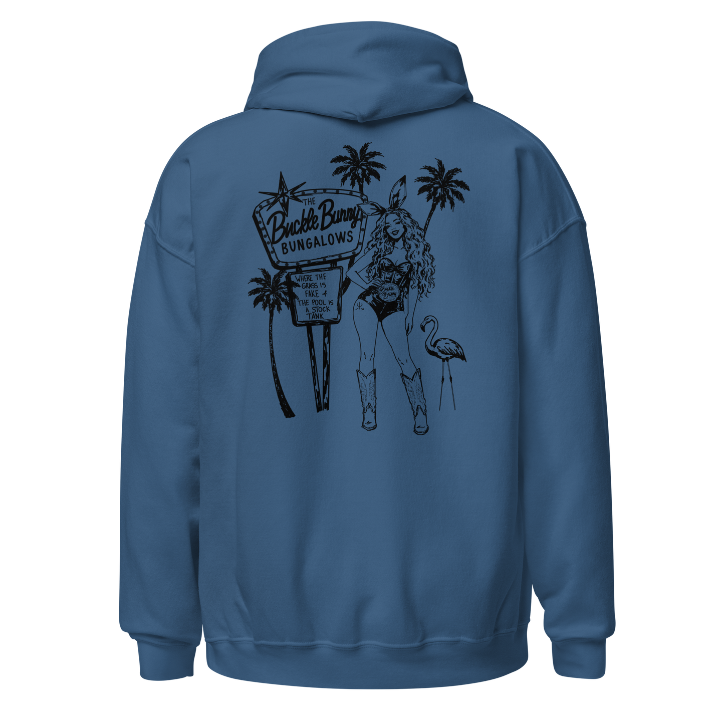 Buckle Bunny Bungalows Hoodie- Black