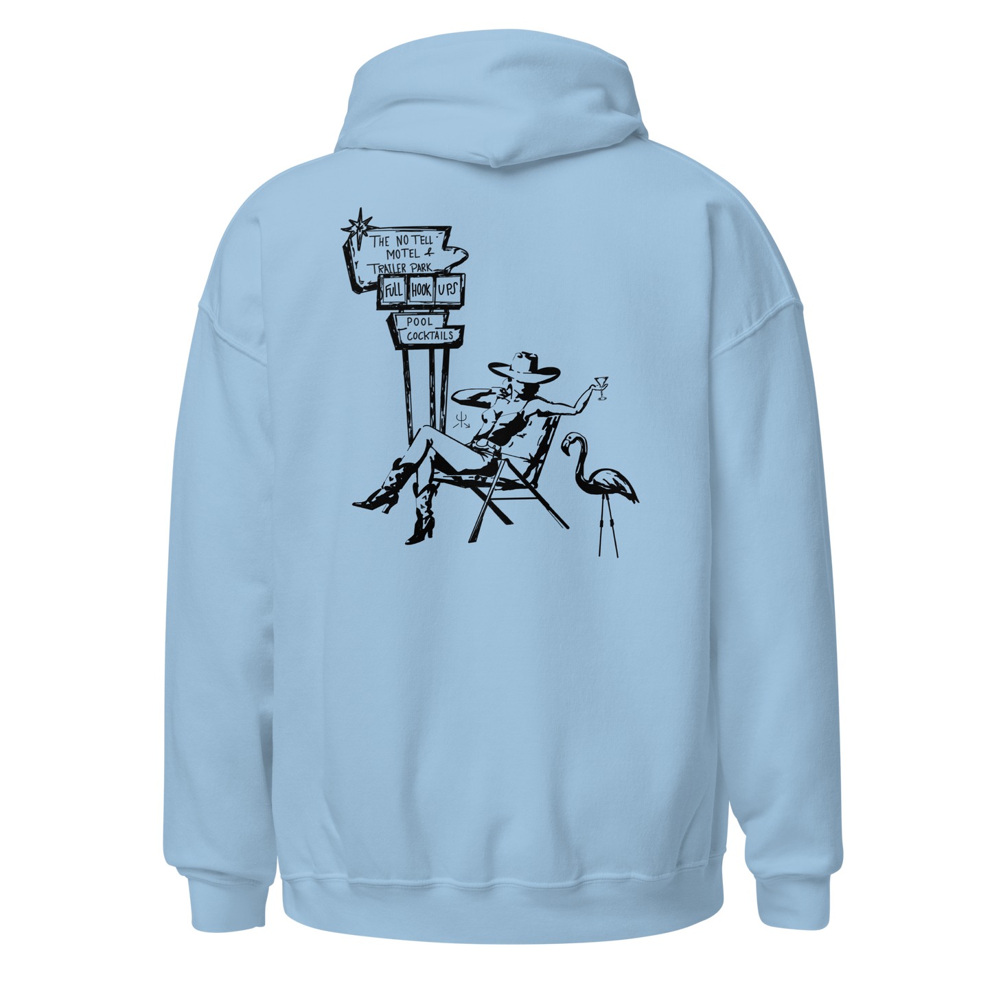 No Tell Motel & Trailer Park Hoodie- Black