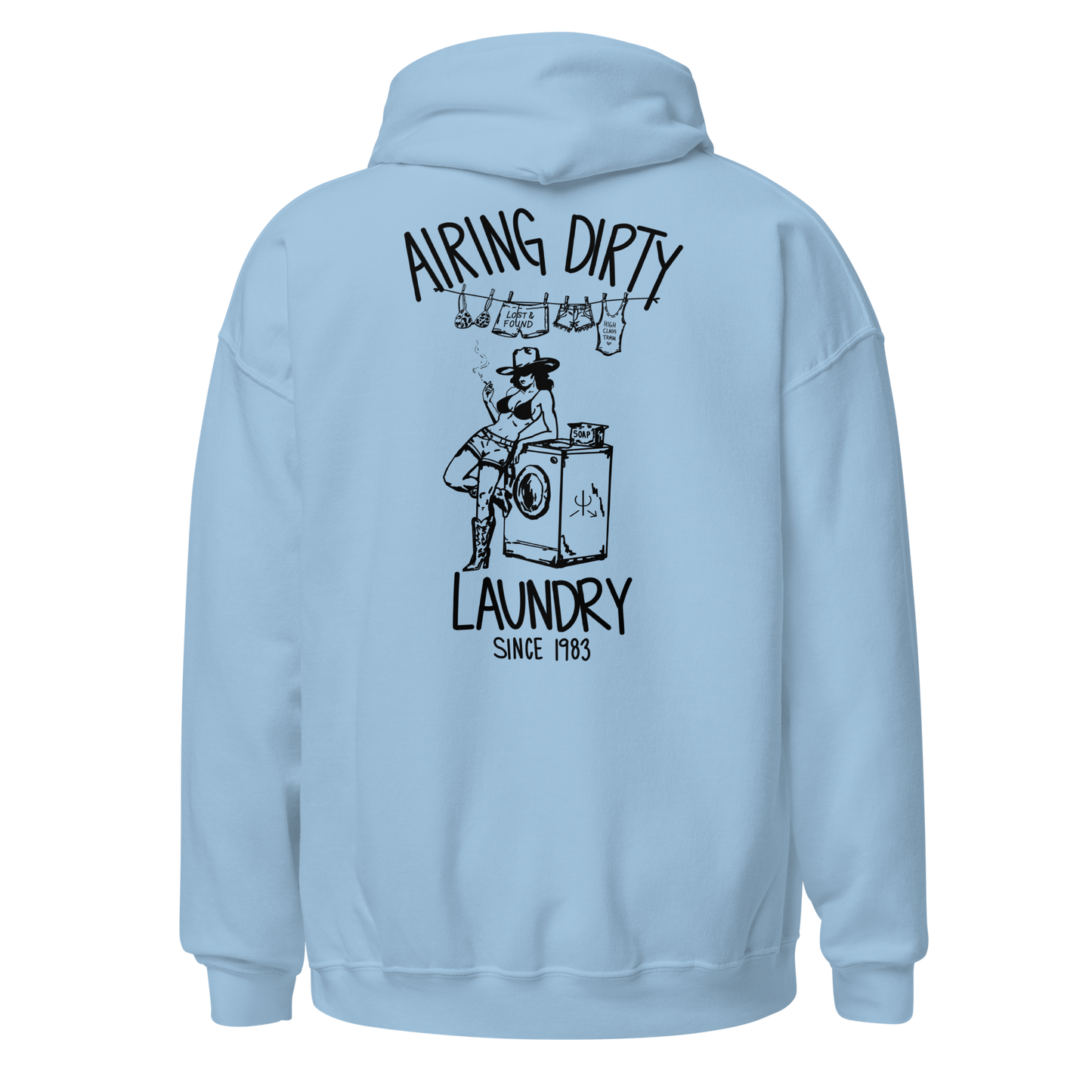 Airing Dirty Laundry Hoodie- Black