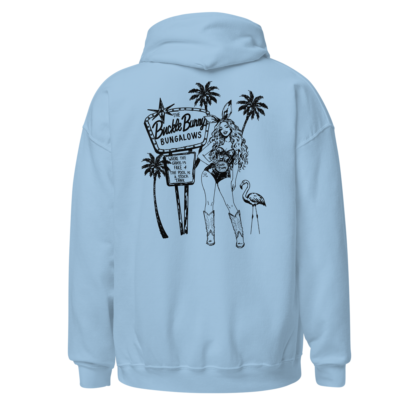 Buckle Bunny Bungalows Hoodie- Black