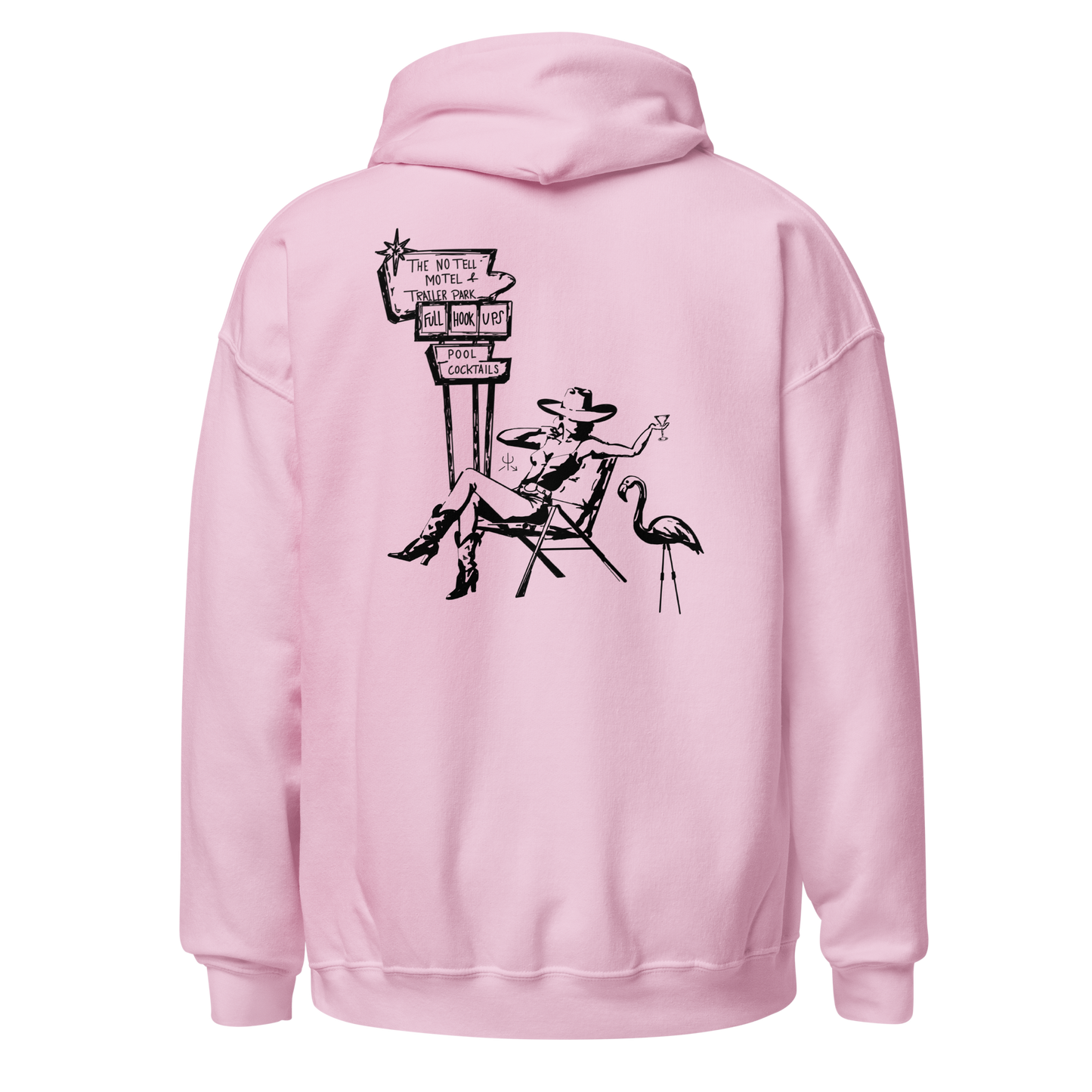 No Tell Motel & Trailer Park Hoodie- Black