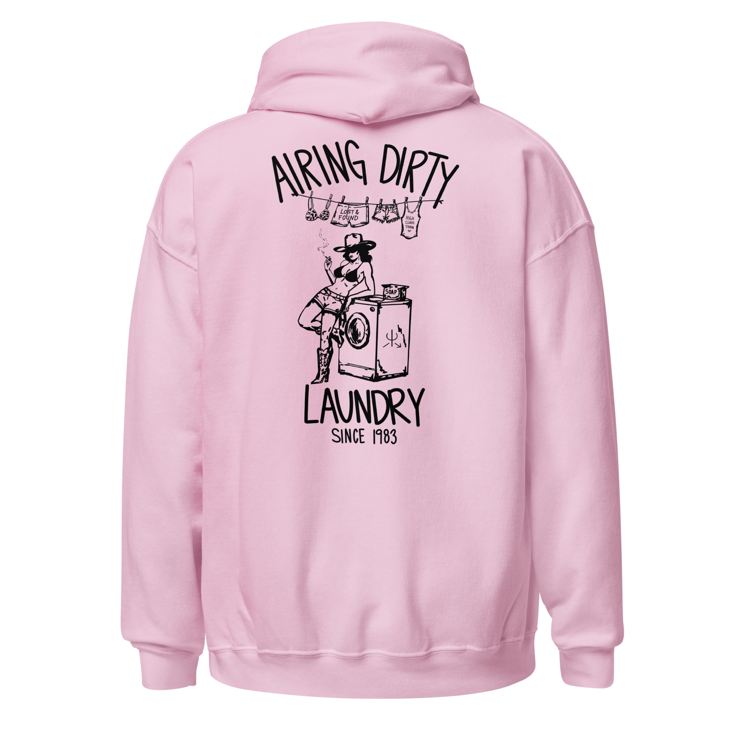 Airing Dirty Laundry Hoodie- Black