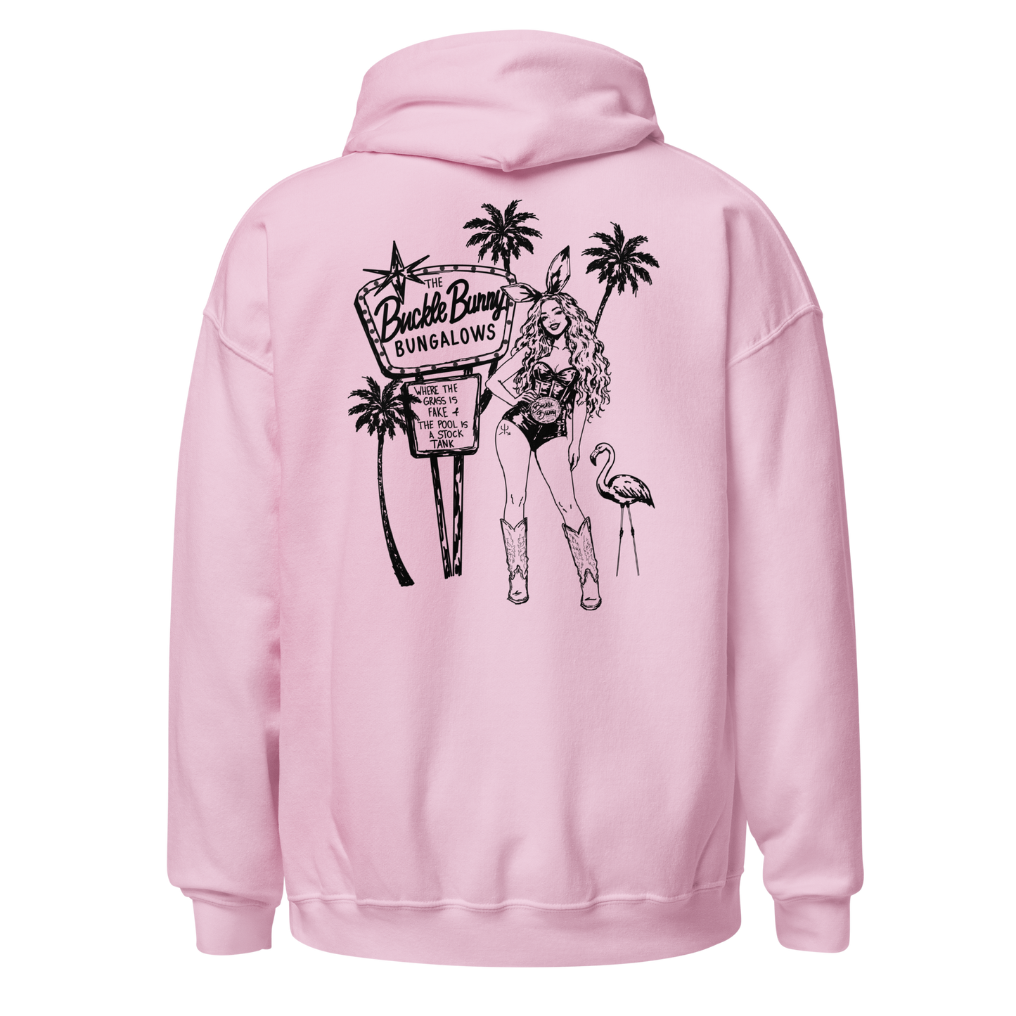 Buckle Bunny Bungalows Hoodie- Black