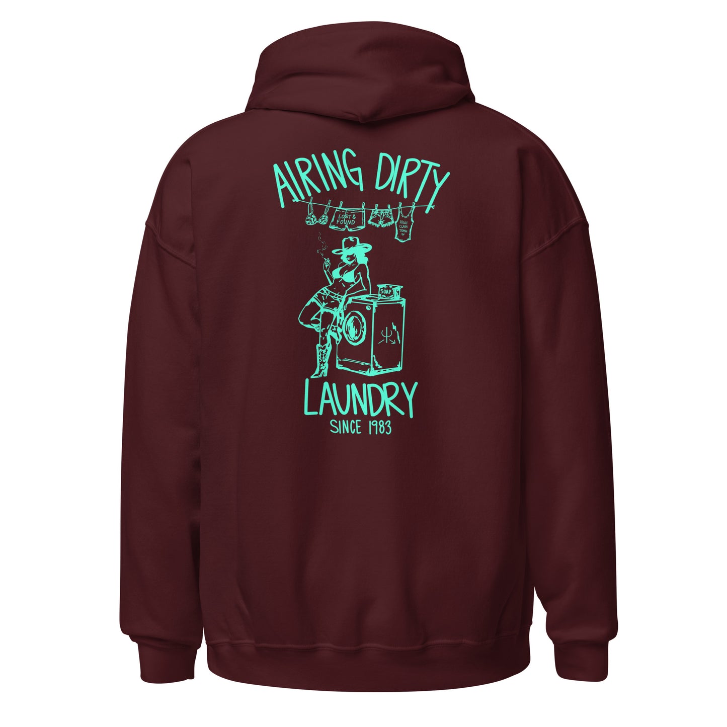 Airing Dirty Laundry Hoodie- Mint
