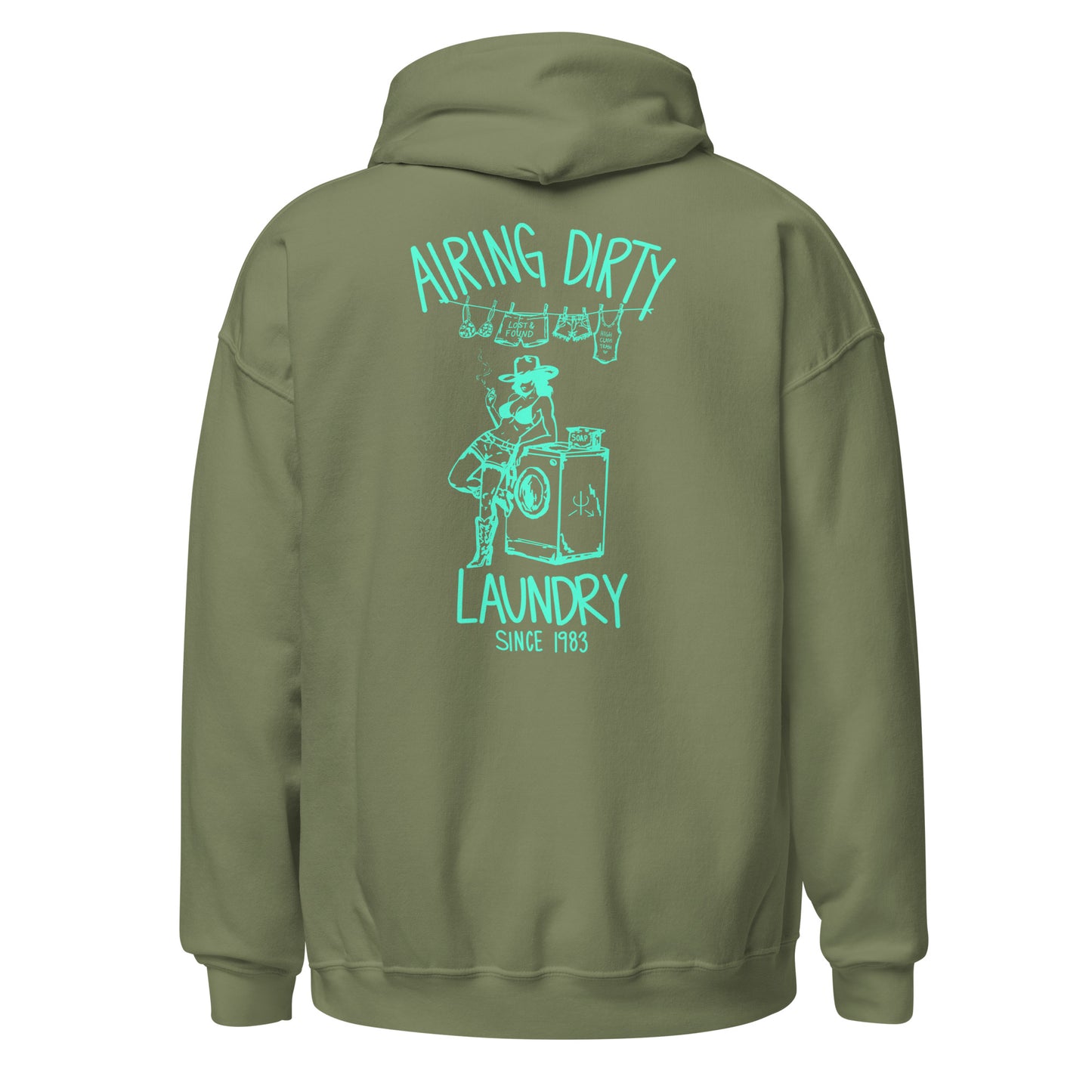 Airing Dirty Laundry Hoodie- Mint