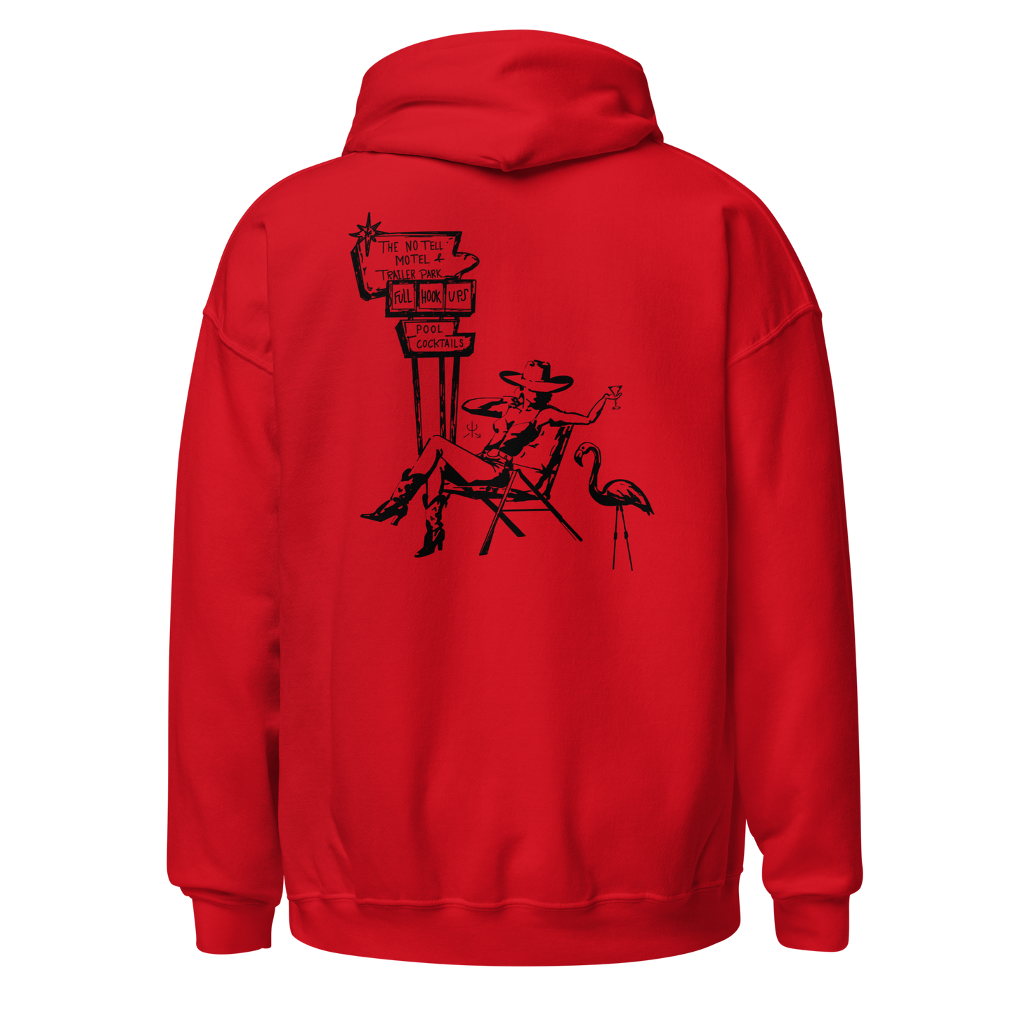 No Tell Motel & Trailer Park Hoodie- Black