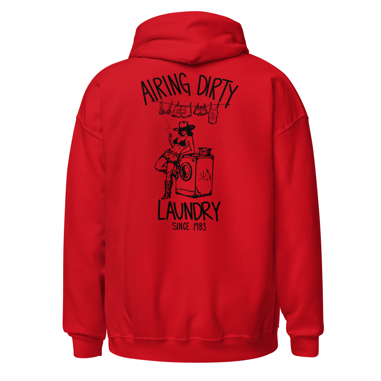Airing Dirty Laundry Hoodie- Black