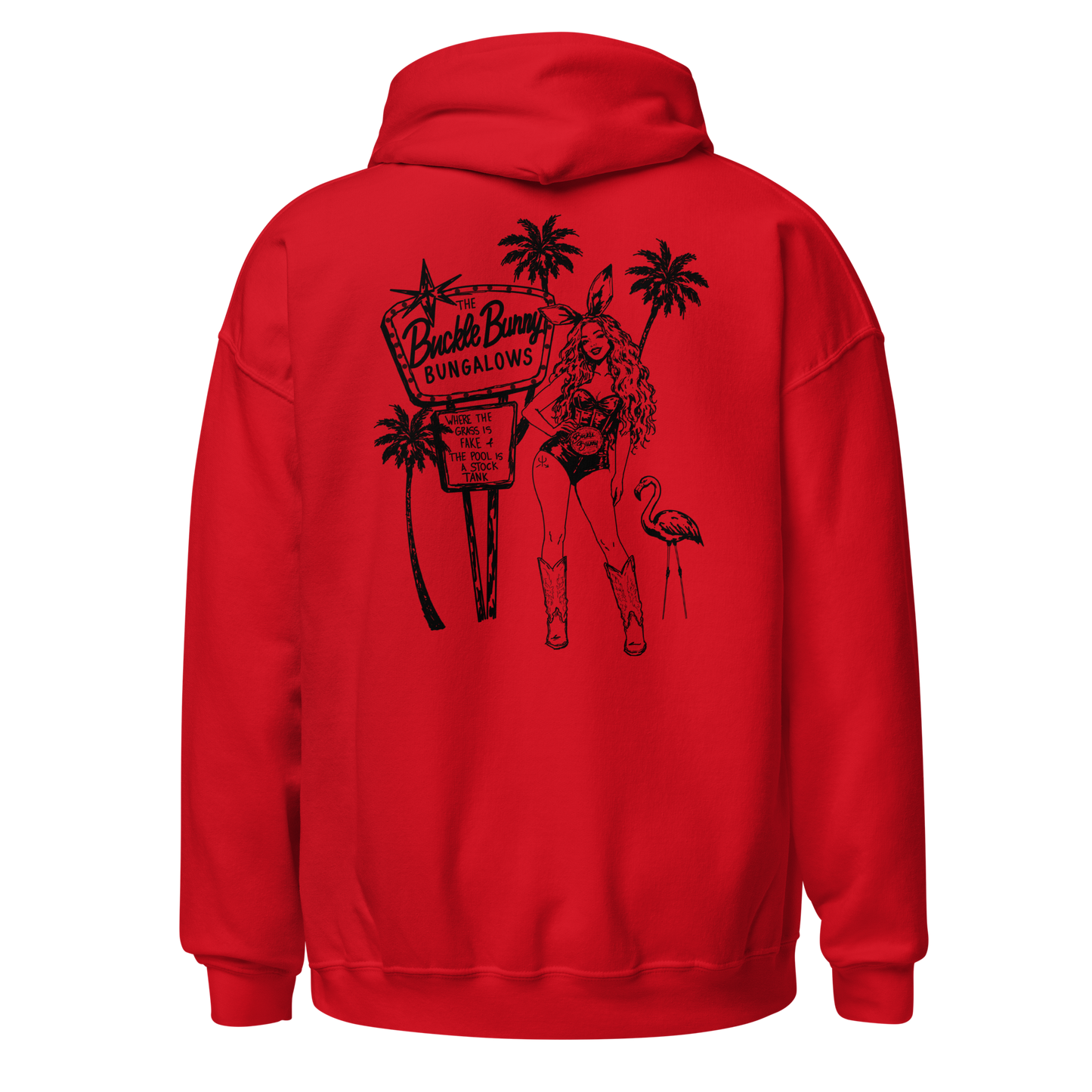 Buckle Bunny Bungalows Hoodie- Black