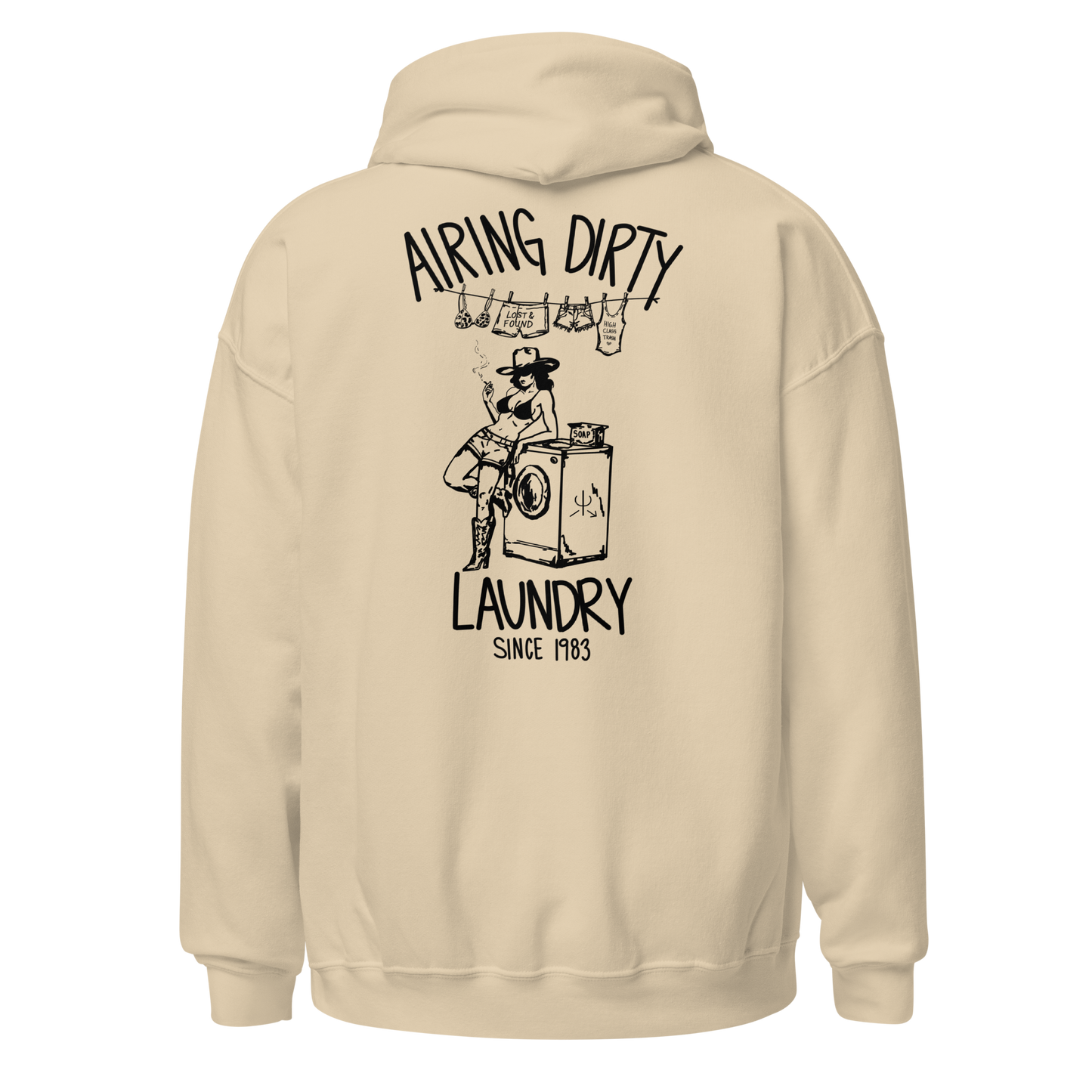 Airing Dirty Laundry Hoodie- Black