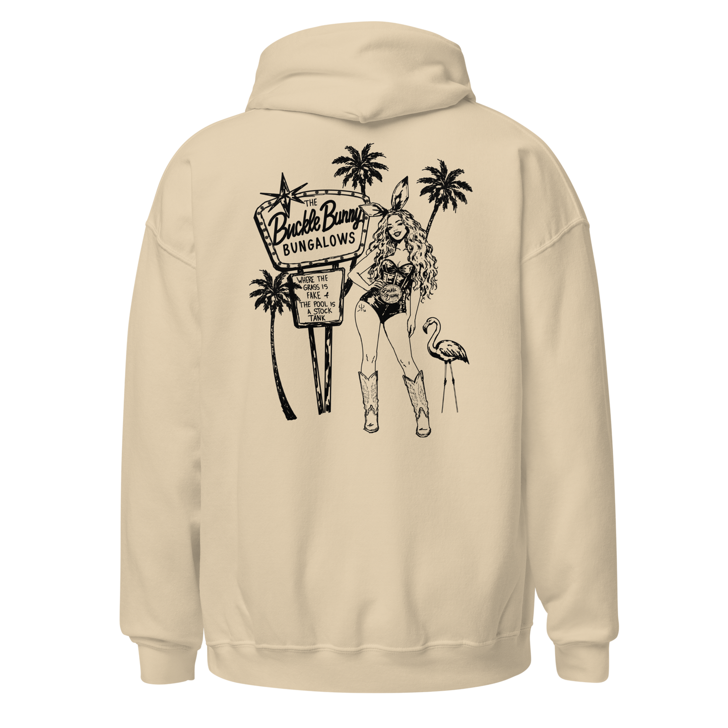 Buckle Bunny Bungalows Hoodie- Black