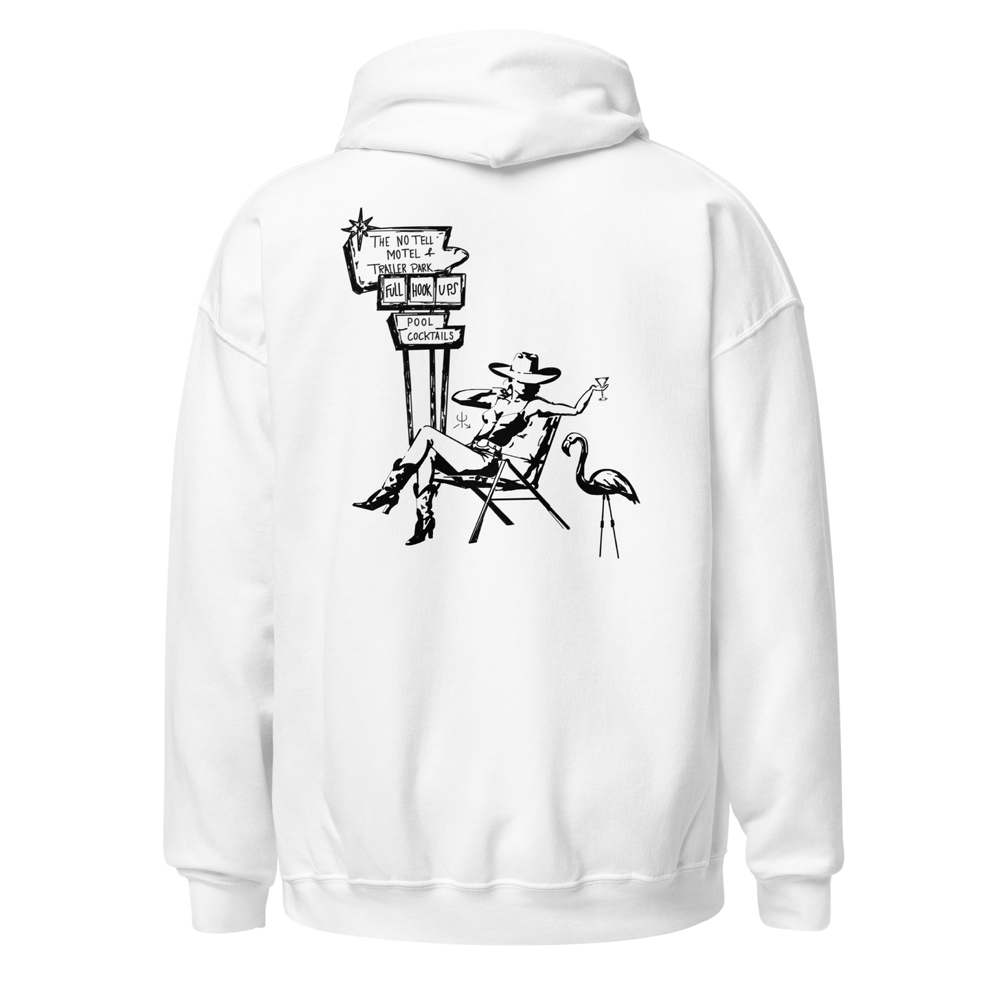 No Tell Motel & Trailer Park Hoodie- Black