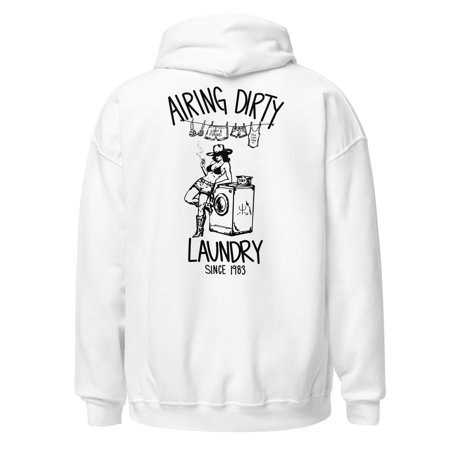 Airing Dirty Laundry Hoodie- Black
