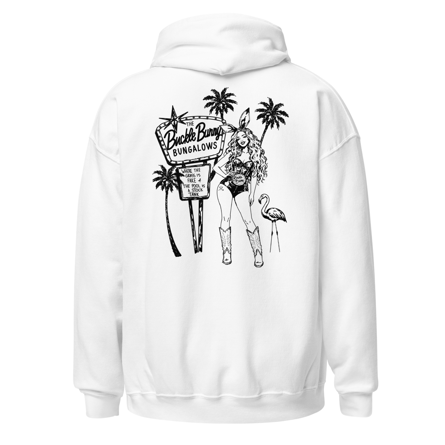 Buckle Bunny Bungalows Hoodie- Black