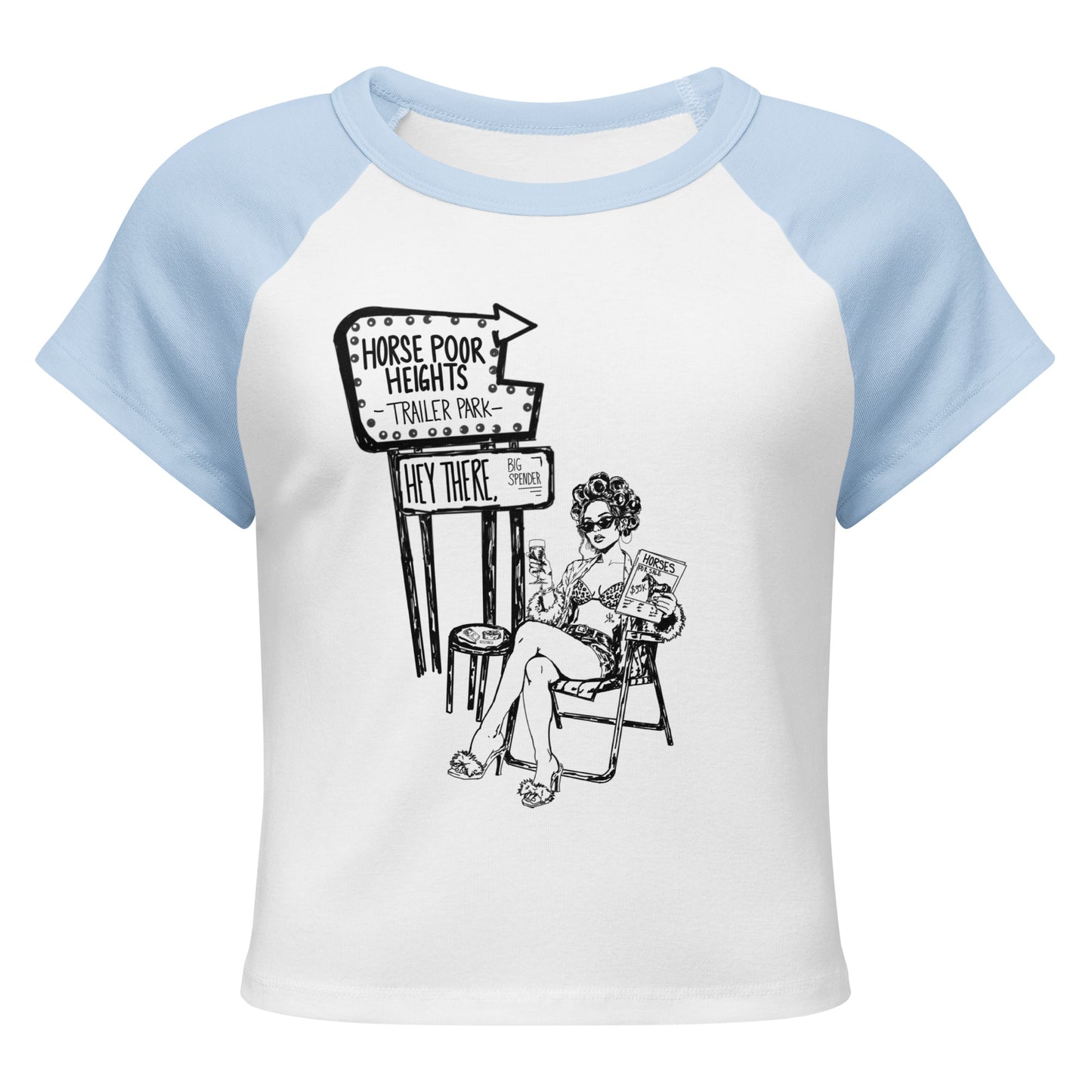 Horse Poor Heights Baby Tee