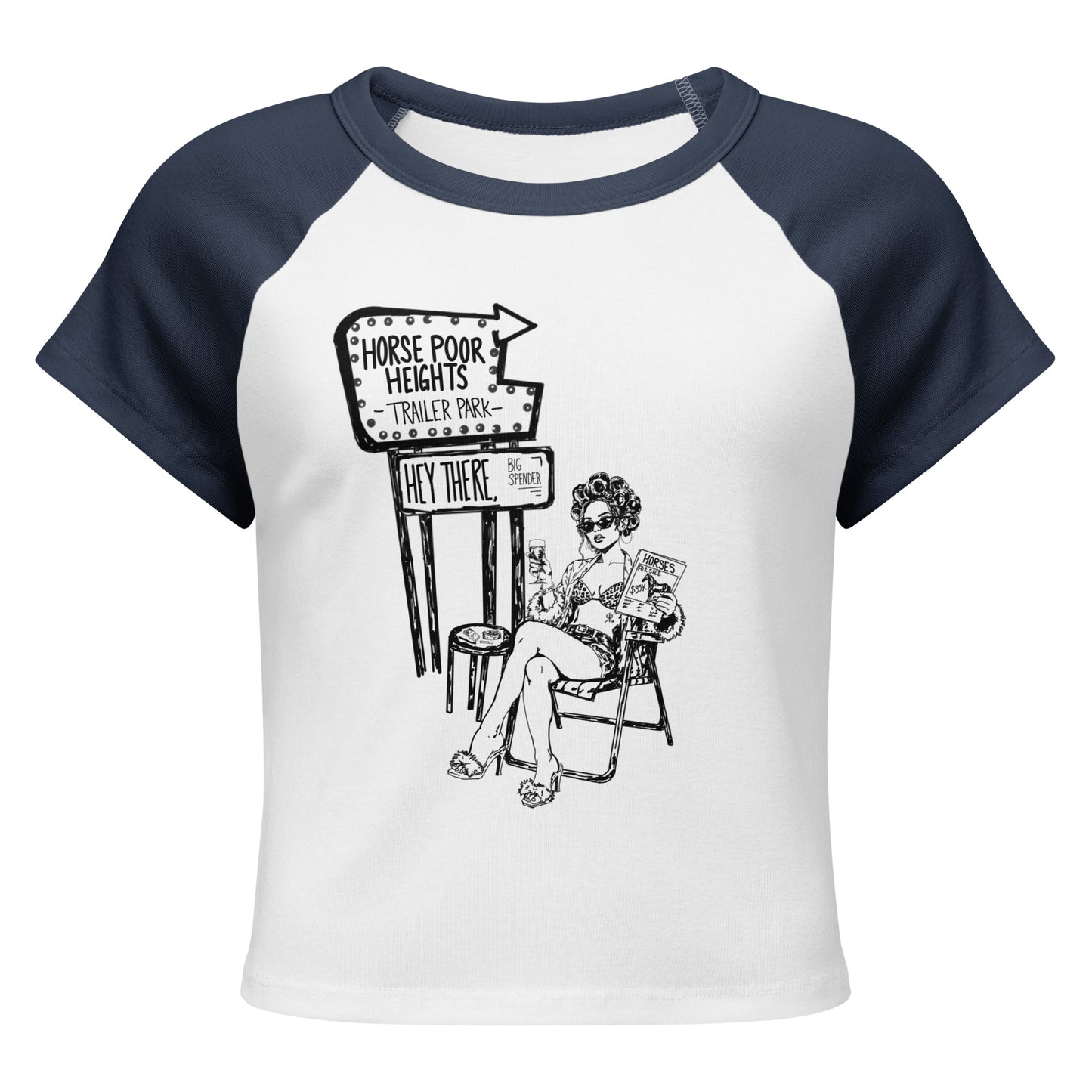 Horse Poor Heights Baby Tee