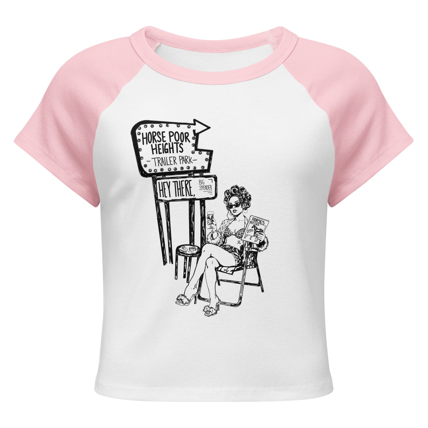 Horse Poor Heights Baby Tee