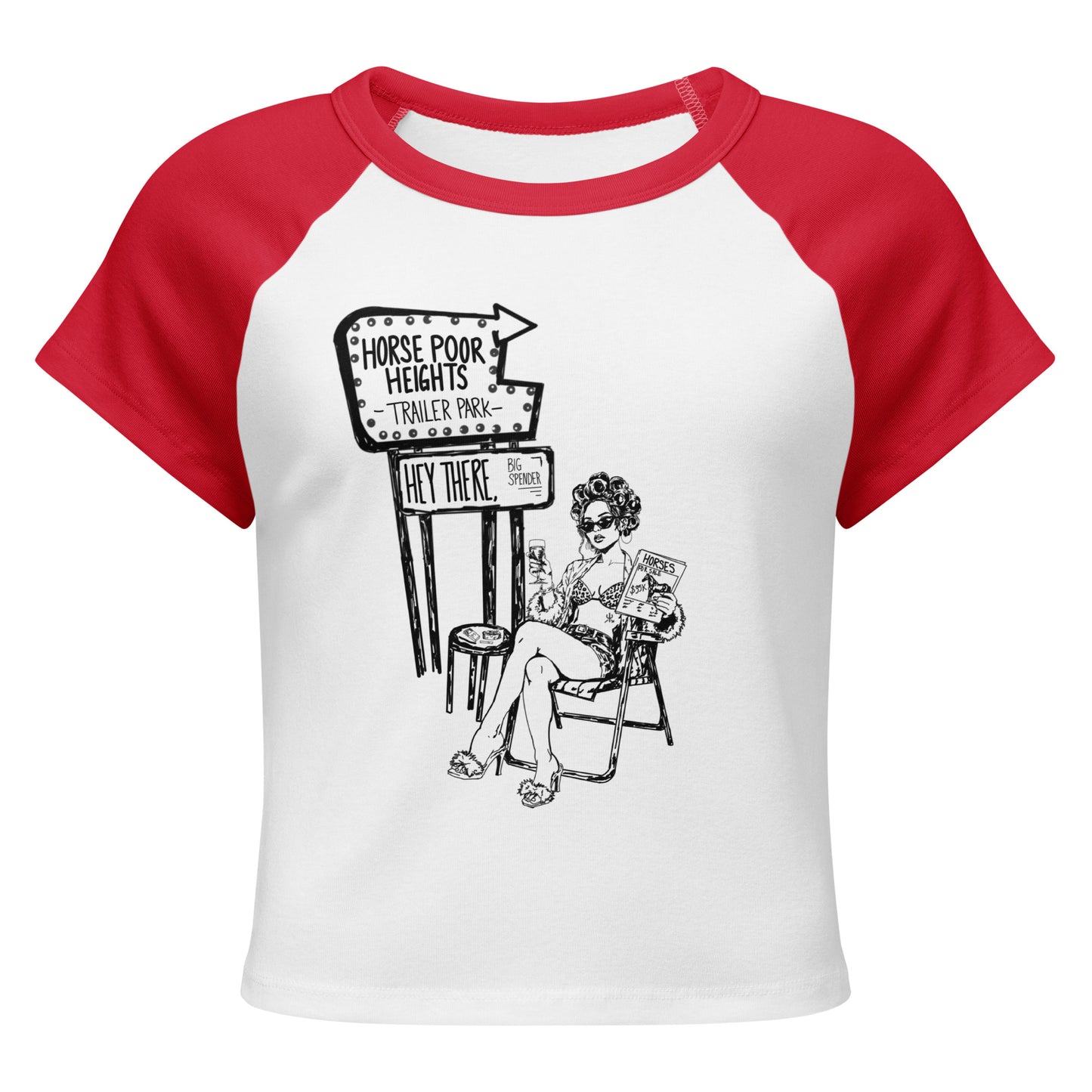 Horse Poor Heights Baby Tee