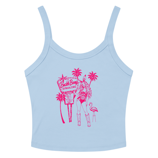 Buckle Bunny Bungalows Tank Top- Pink