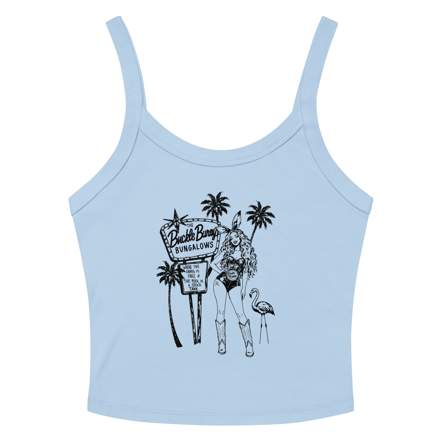 Buckle Bunny Bungalows Tank Top- Black