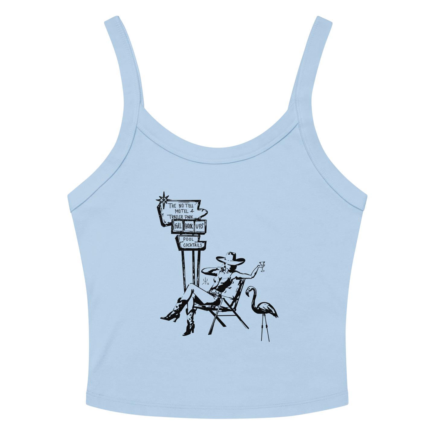 No Tell Motel & Trailer Park Tank Top- Black