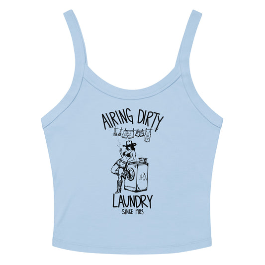 Airing Dirty Laundry Tank Top- Black