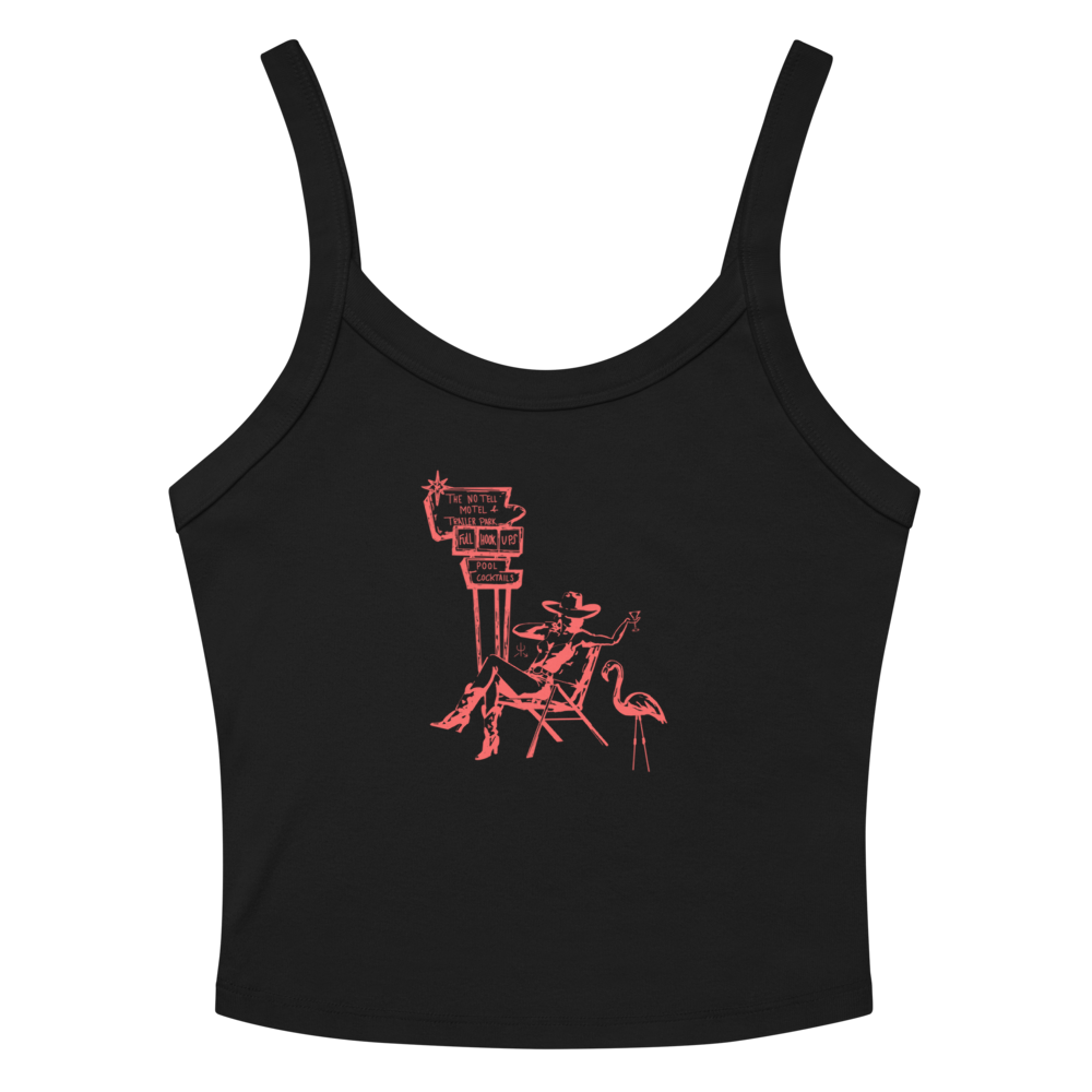 No Tell Motel & Trailer Park Tank Top- Pink