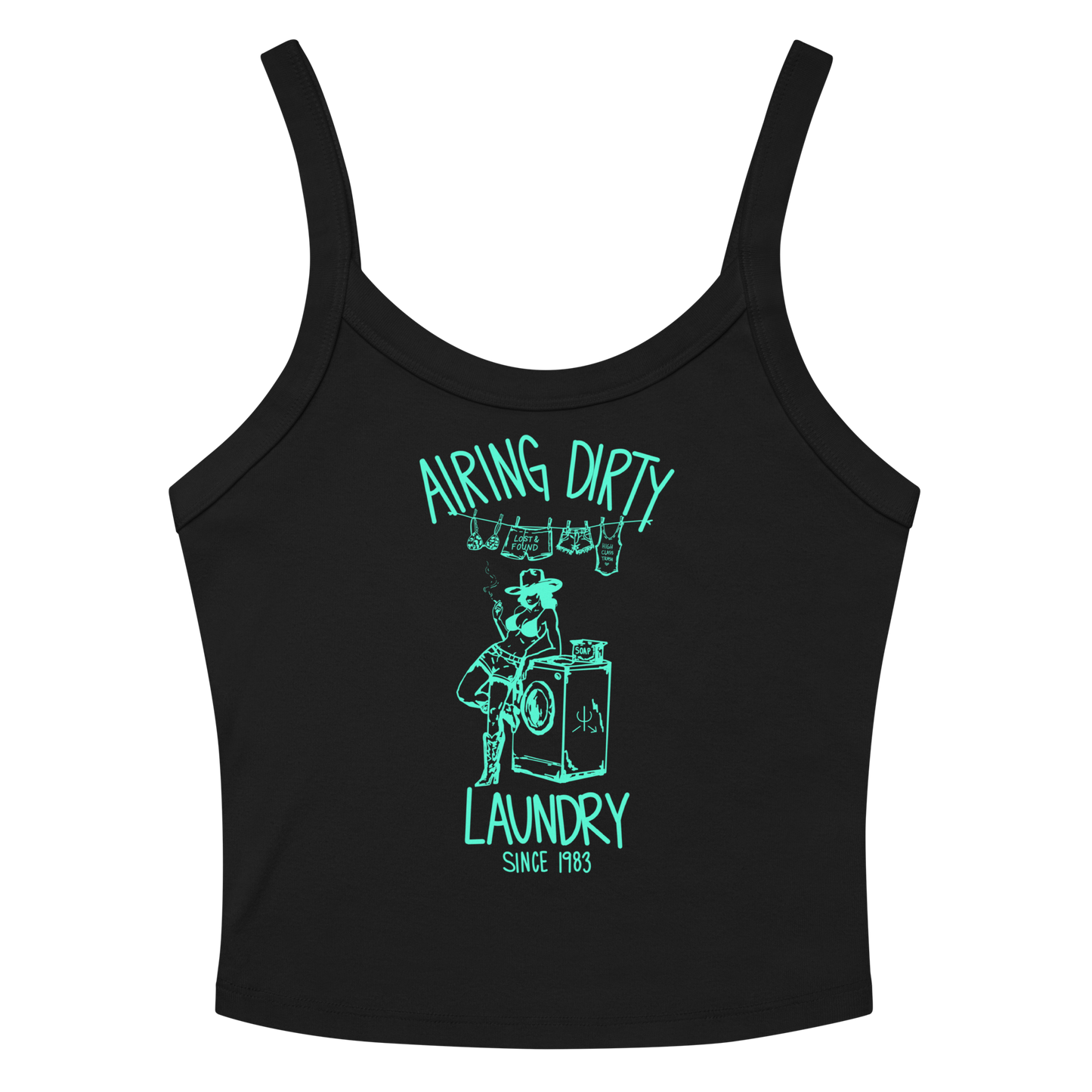 Airing Dirty Laundry Tank Top- Mint
