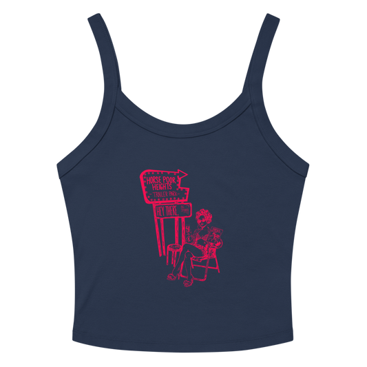 Horse Poor Heights Tank Top- Pink