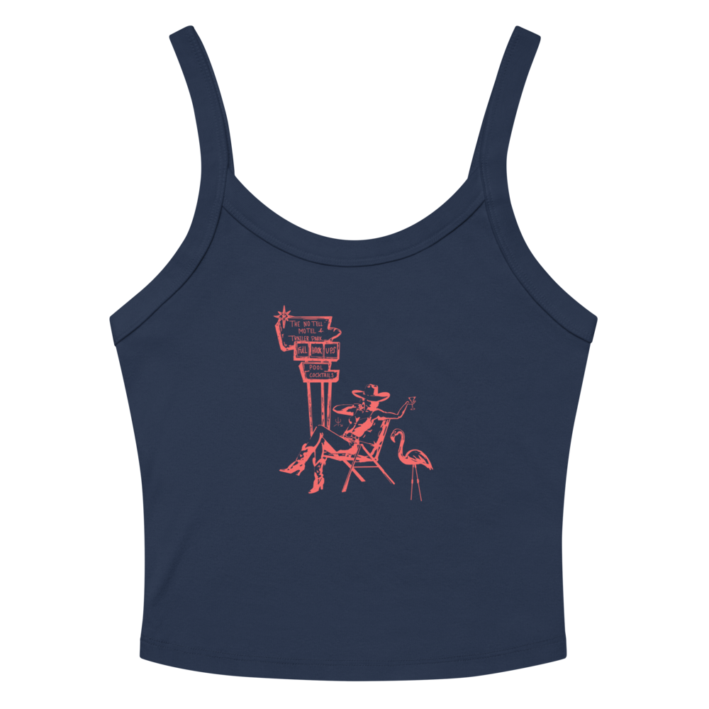 No Tell Motel & Trailer Park Tank Top- Pink