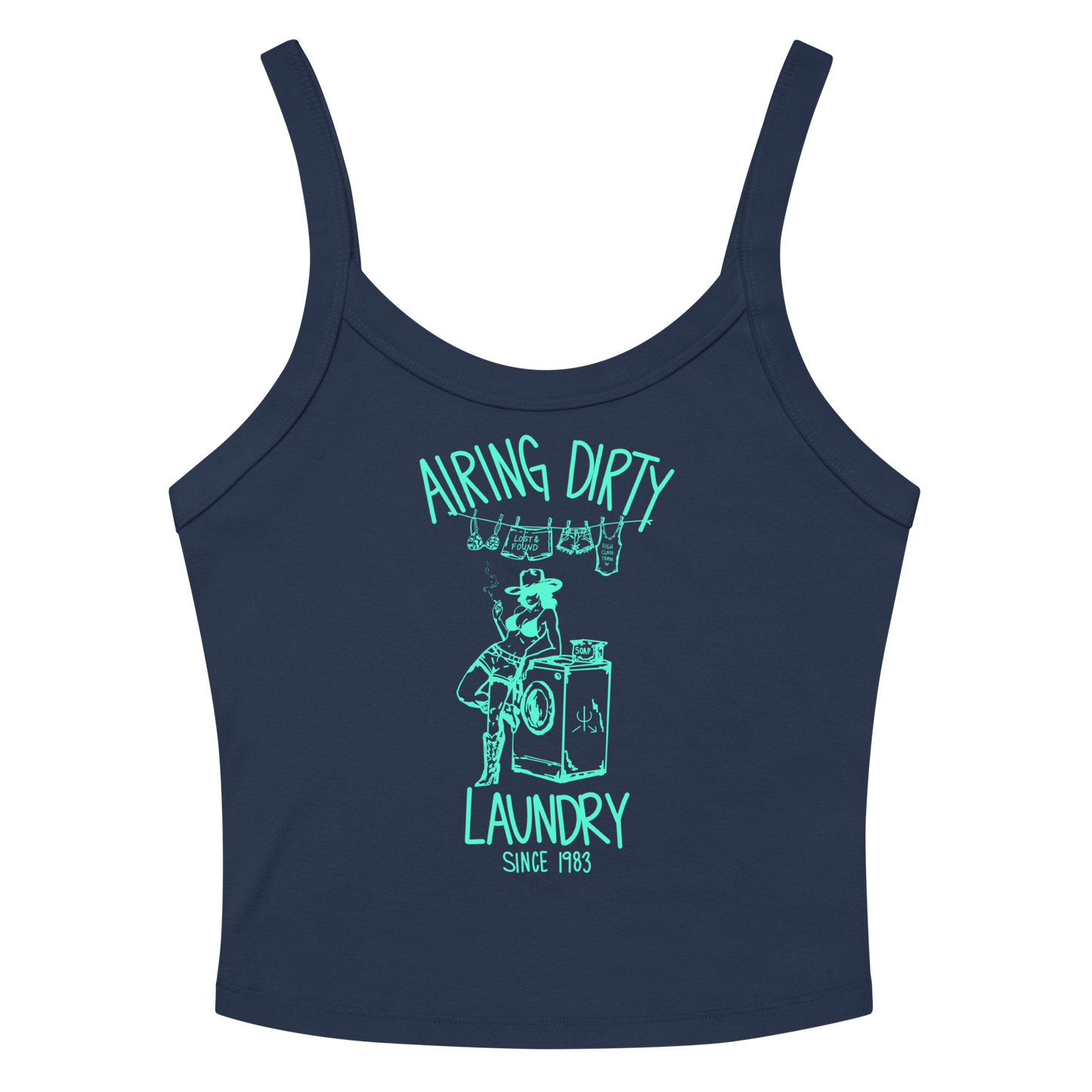 Airing Dirty Laundry Tank Top- Mint
