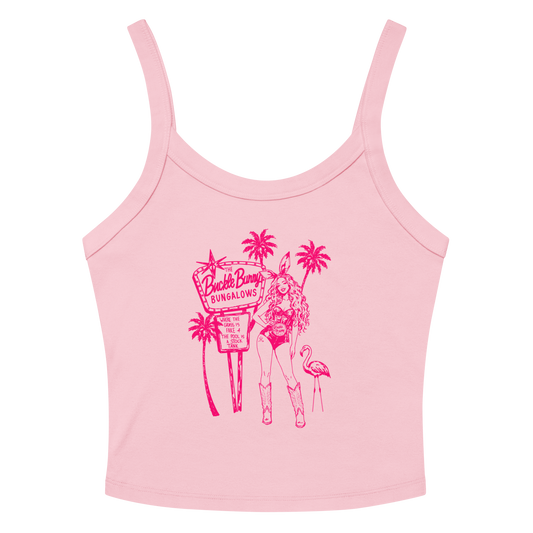 Buckle Bunny Bungalows Tank Top- Pink
