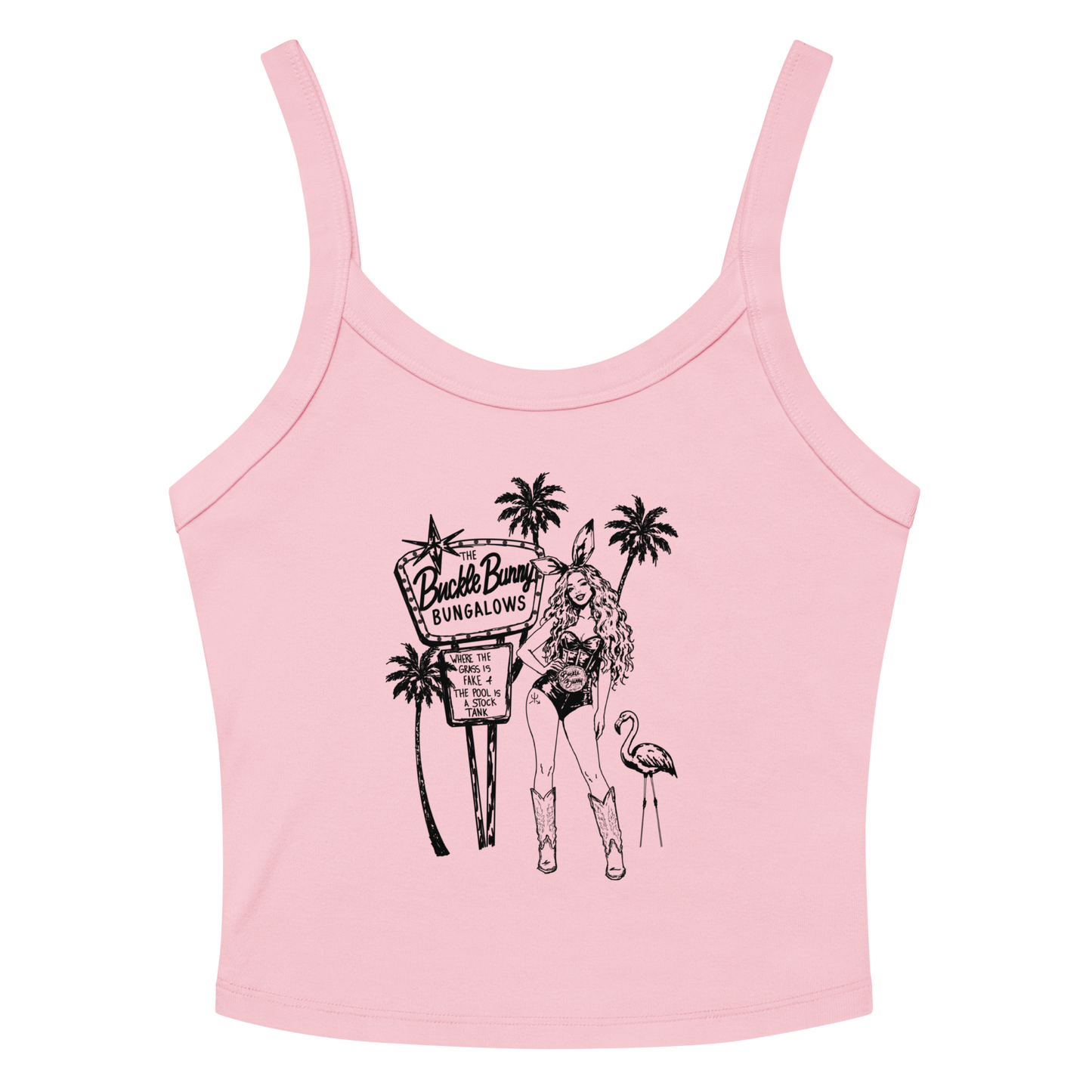 Buckle Bunny Bungalows Tank Top- Black