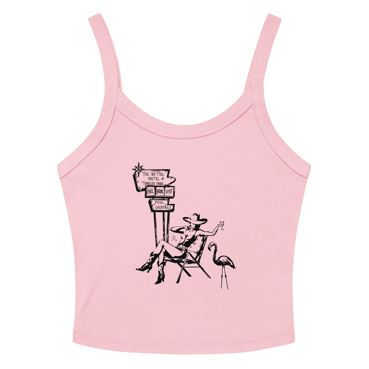 No Tell Motel & Trailer Park Tank Top- Black