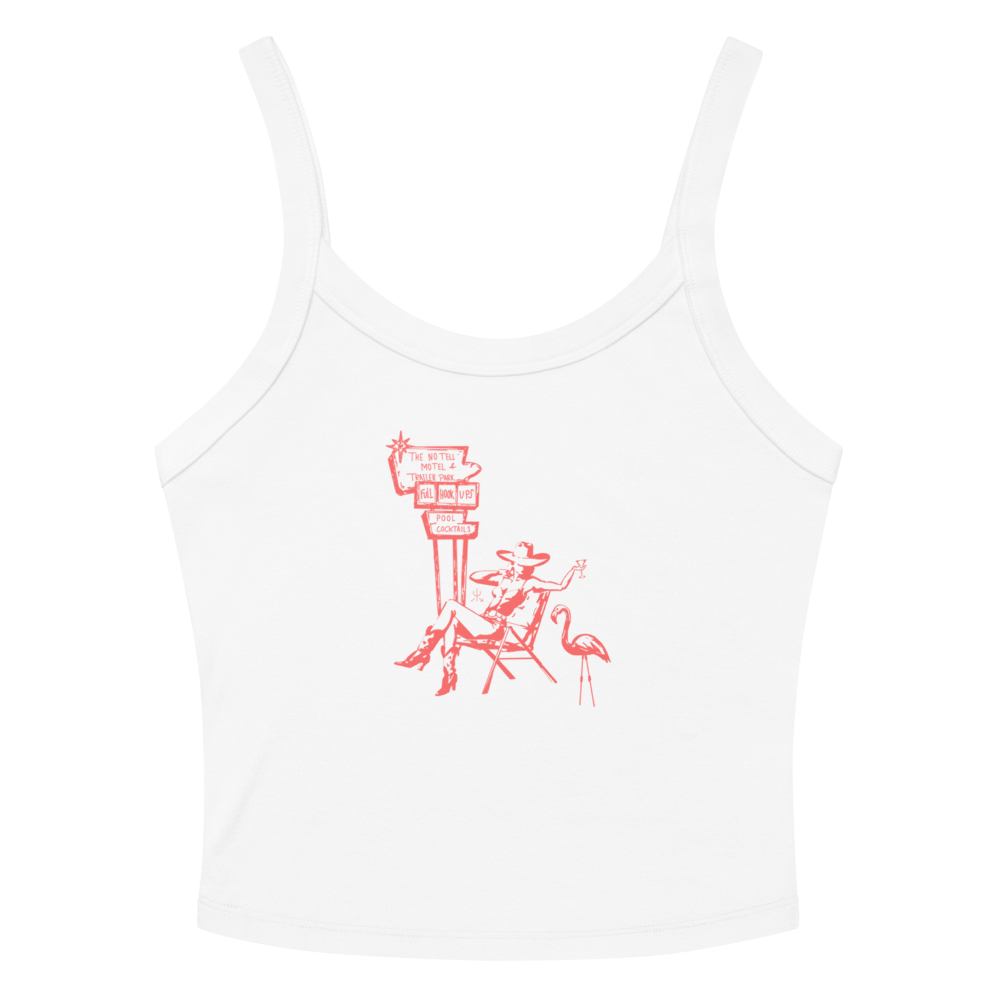 No Tell Motel & Trailer Park Tank Top- Pink
