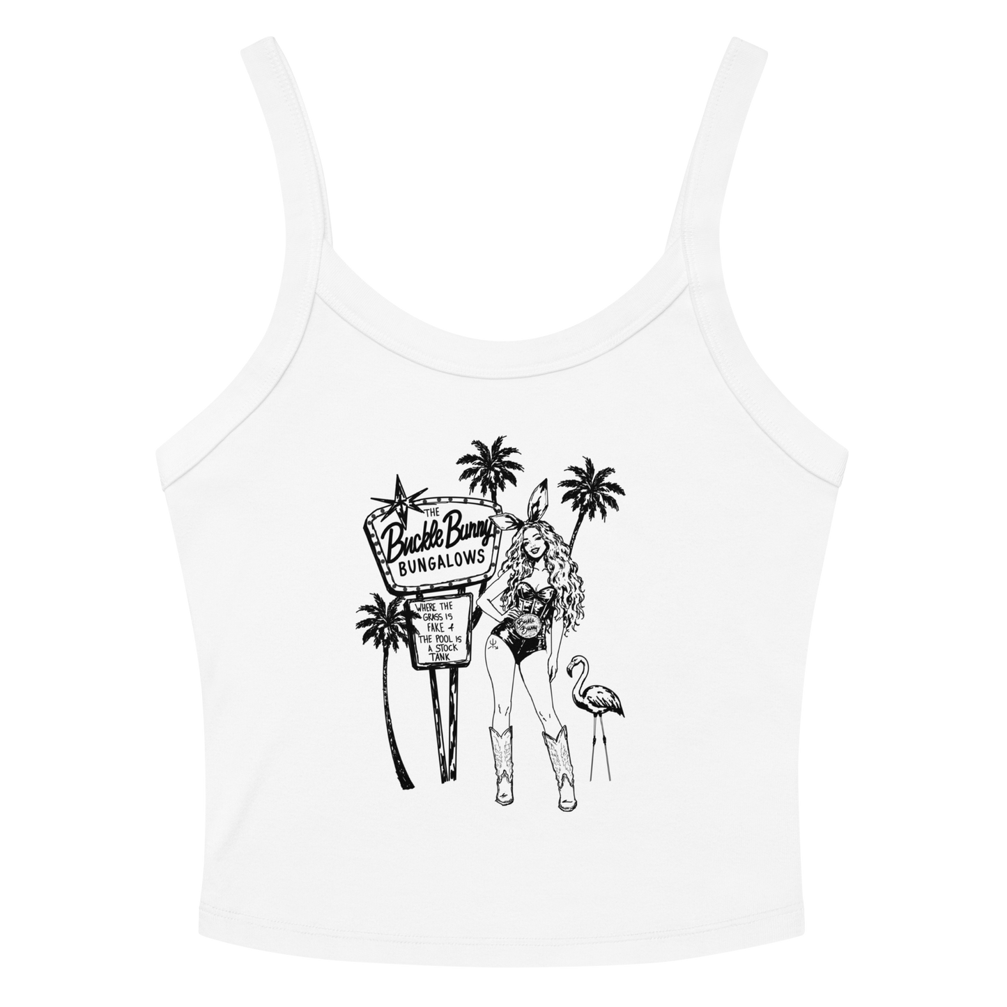 Buckle Bunny Bungalows Tank Top- Black