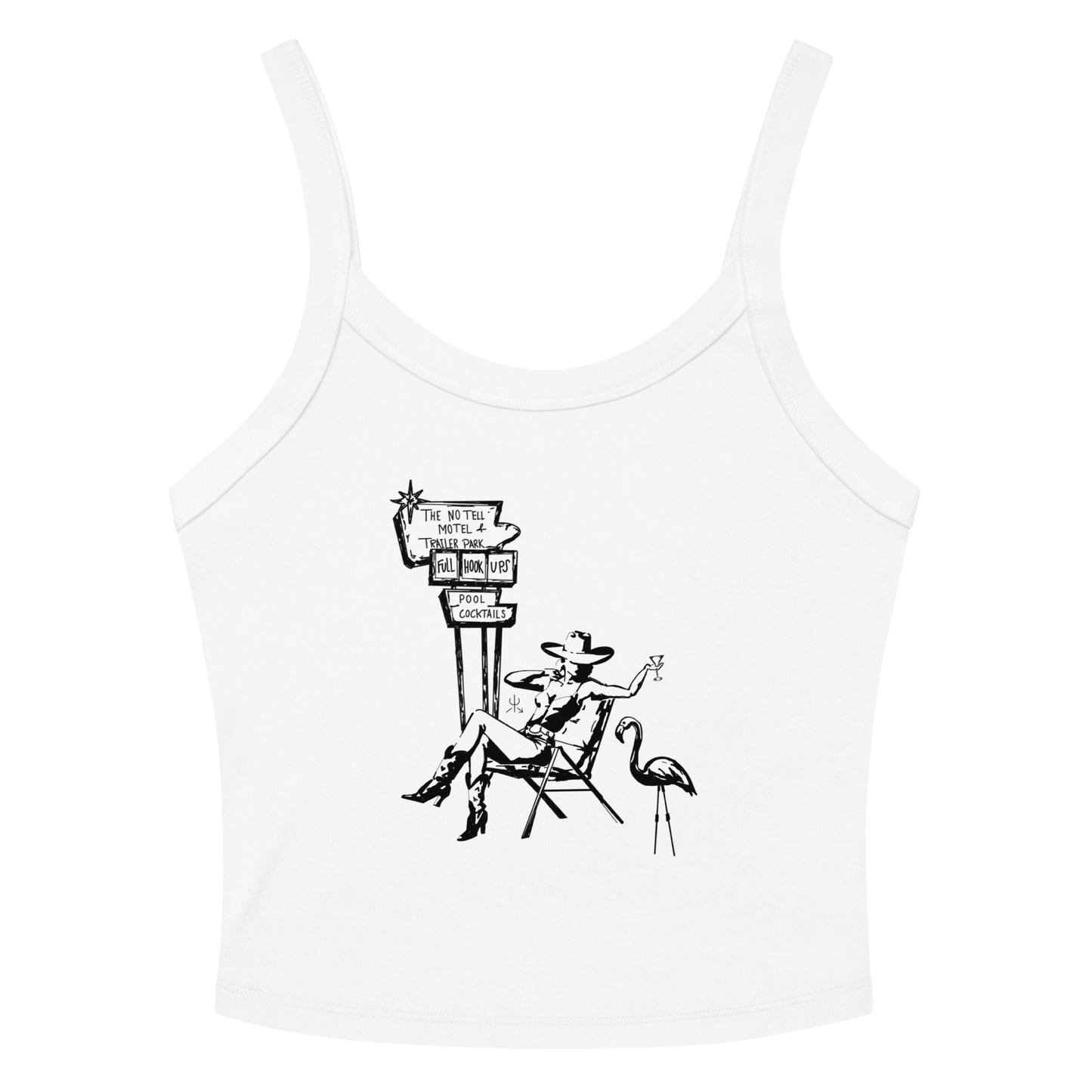No Tell Motel & Trailer Park Tank Top- Black